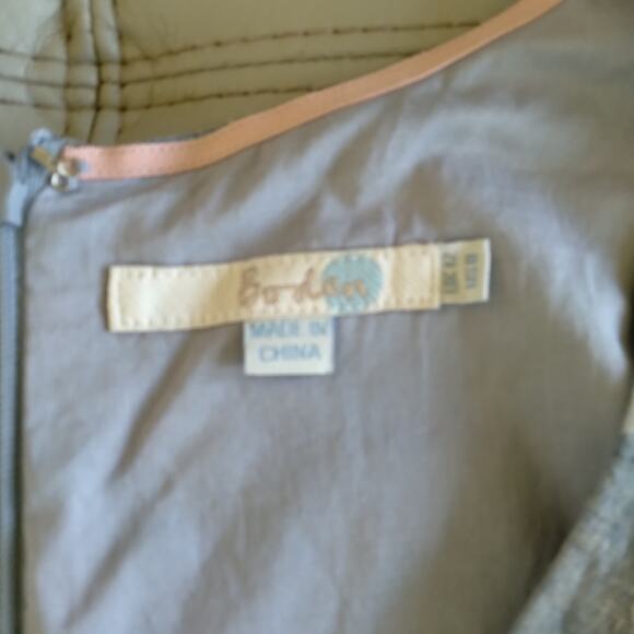 Boden Women's 8 Linen Cotton Blend Sleeveless Polka Dot Wrap Blouse - Picture 7 of 9